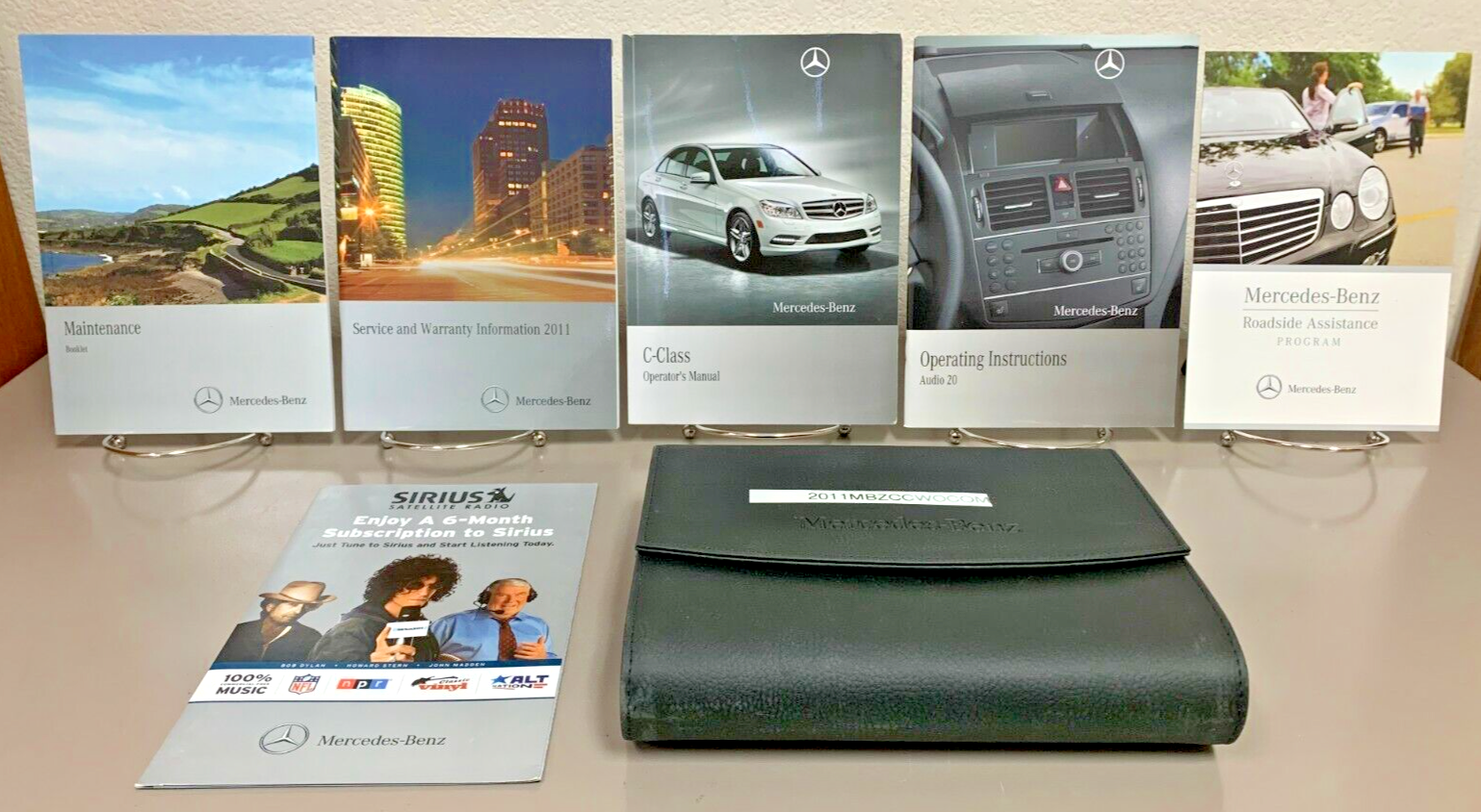 2011 Mercedes Benz C-Class Sedan C250 C300 C350 C63 AMG OEM Owner's Manual Set