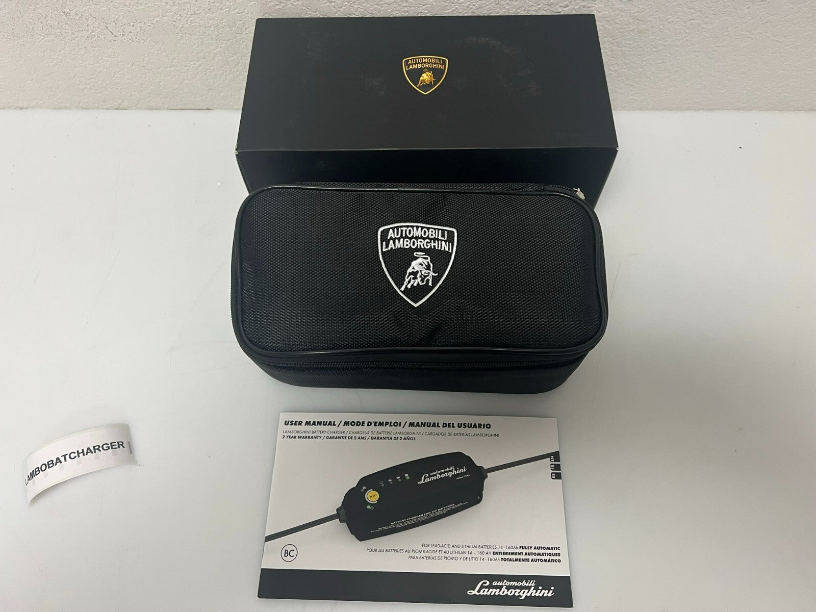 OPEN BOX- Genuine Lamborghini Battery Charger Maintainer OEM # 400093050D