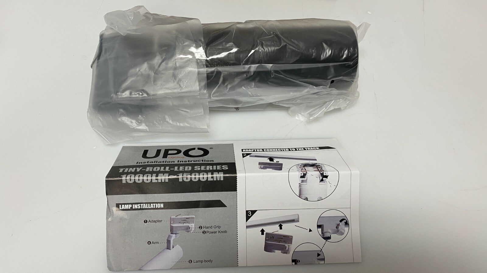 UPO LED Track Lighting 1 Light 1500lm 15w 3000K 15°Beam Angle 2545B Tiny Roll