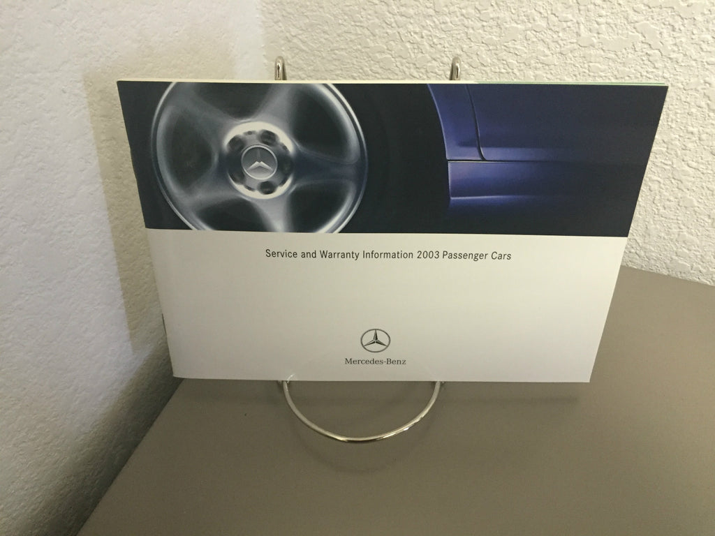 2003 Mercedes Benz C-Class Sedan C230 Kompressor C240 C320 C32 Owners Manual