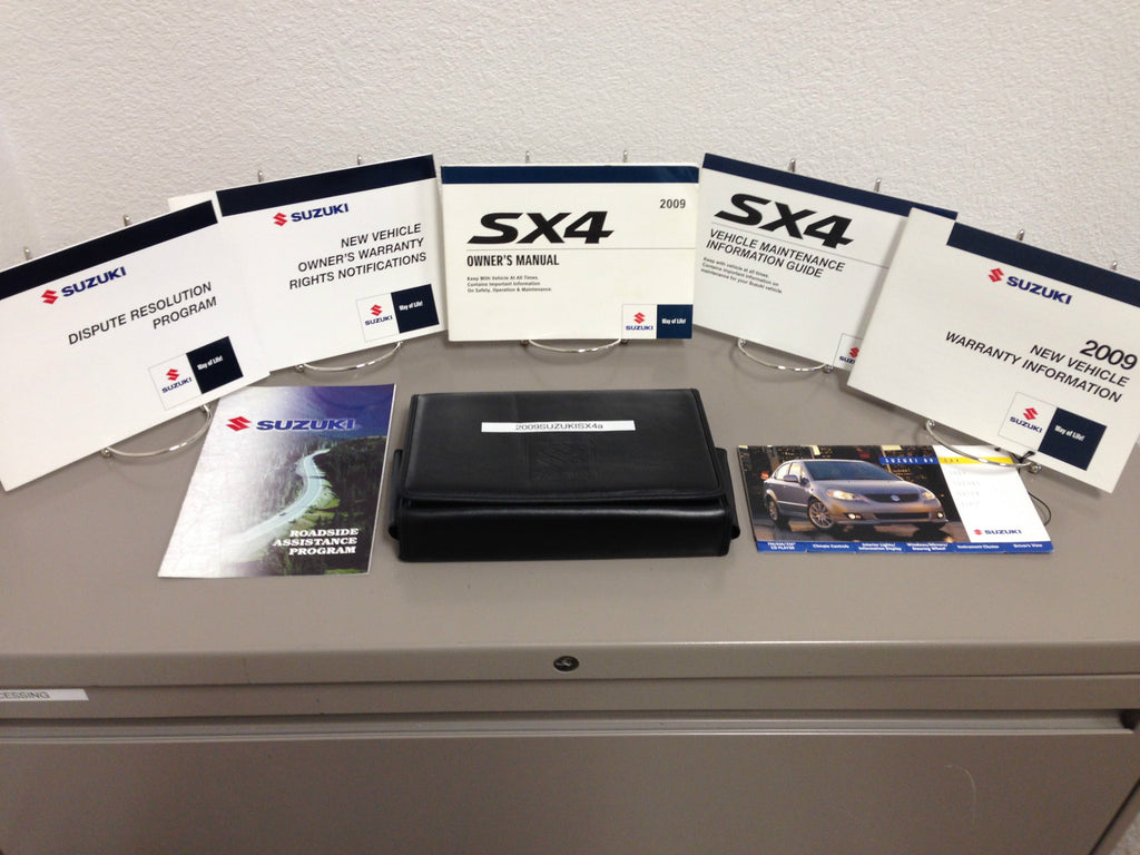 2009 Suzuki SX4 OEM Owner's Manual w/ Supplements & Case - Free Shipping