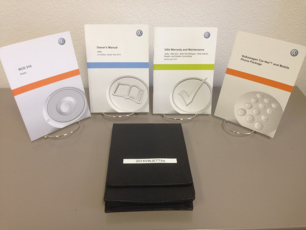 2014 Volkswagen VW Jetta Genuine OEM Owner's Manual Set w/Case--Free Shipping!