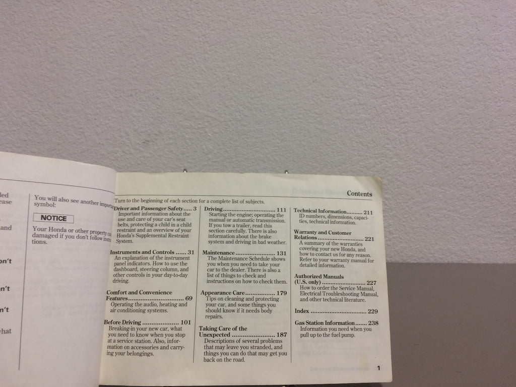 1994 Honda Accord Sedan Genuine OEM Owner's Manual--Free Shipping!