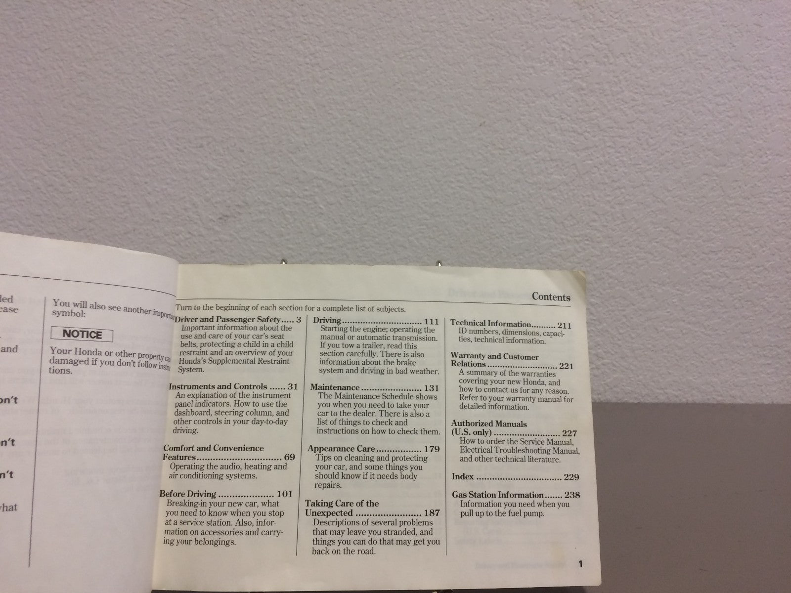 1994 Honda Accord Sedan Genuine OEM Owner's Manual--Free Shipping!