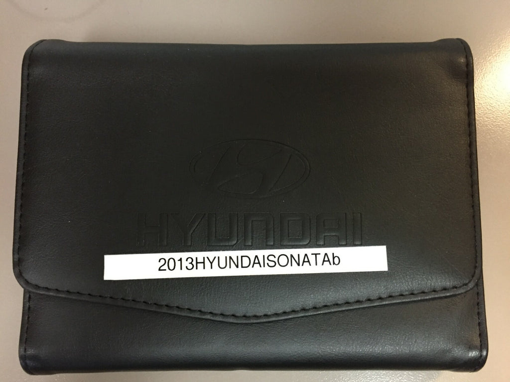 2013 Hyundai Sonata Genuine OEM Owner's Manual Set w/Case--Free Shipping
