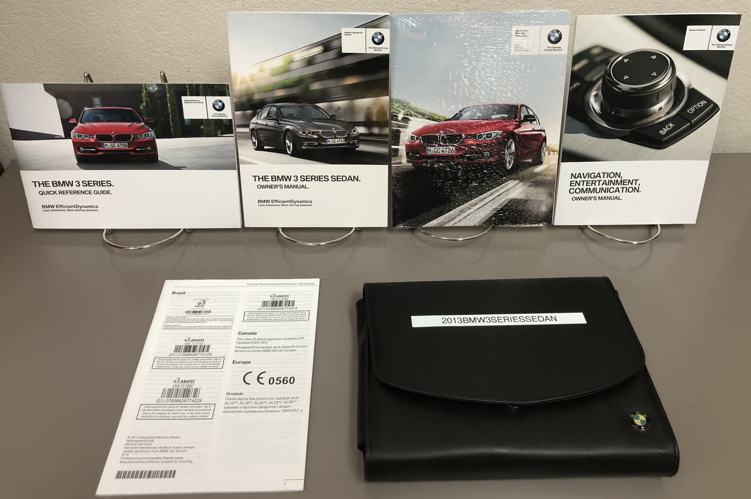 2013 BMW 3 Series Sedan 320i 328i 335i xDrive Genuine OEM Owner's Manual Set