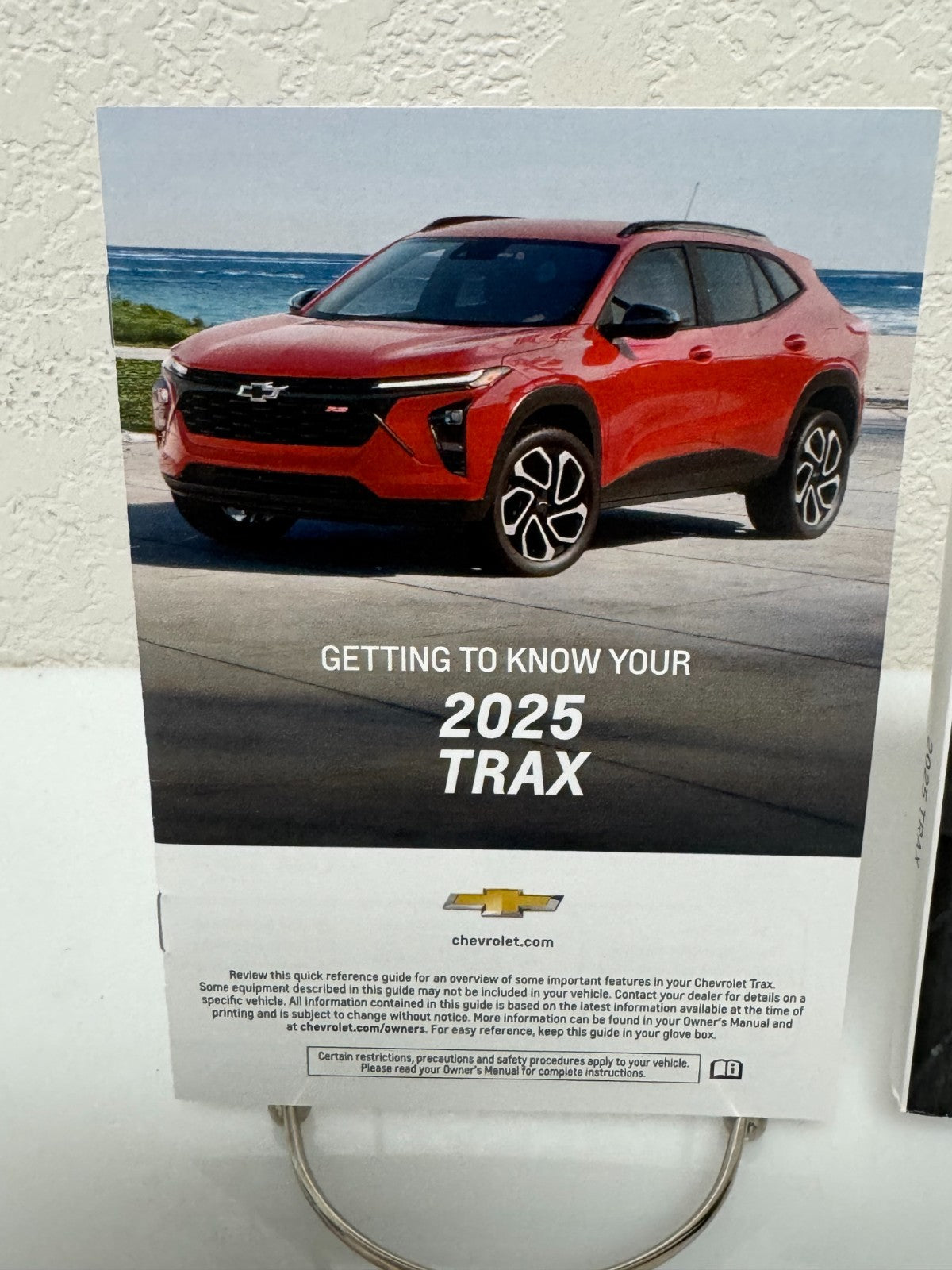 2025 Chevrolet Chevy Trax Genuine OEM Owner's Manual