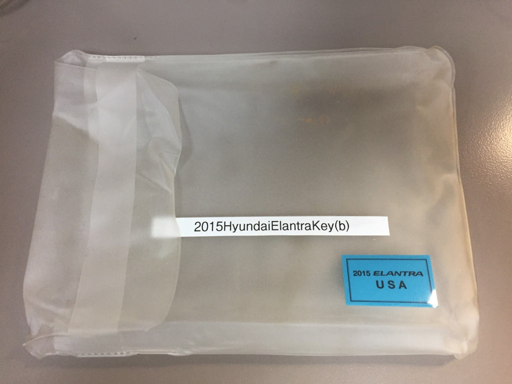 2015 Hyundai Elantra Sedan Genuine OEM Owner's Manual Set w/Case & Bonus Key FOB