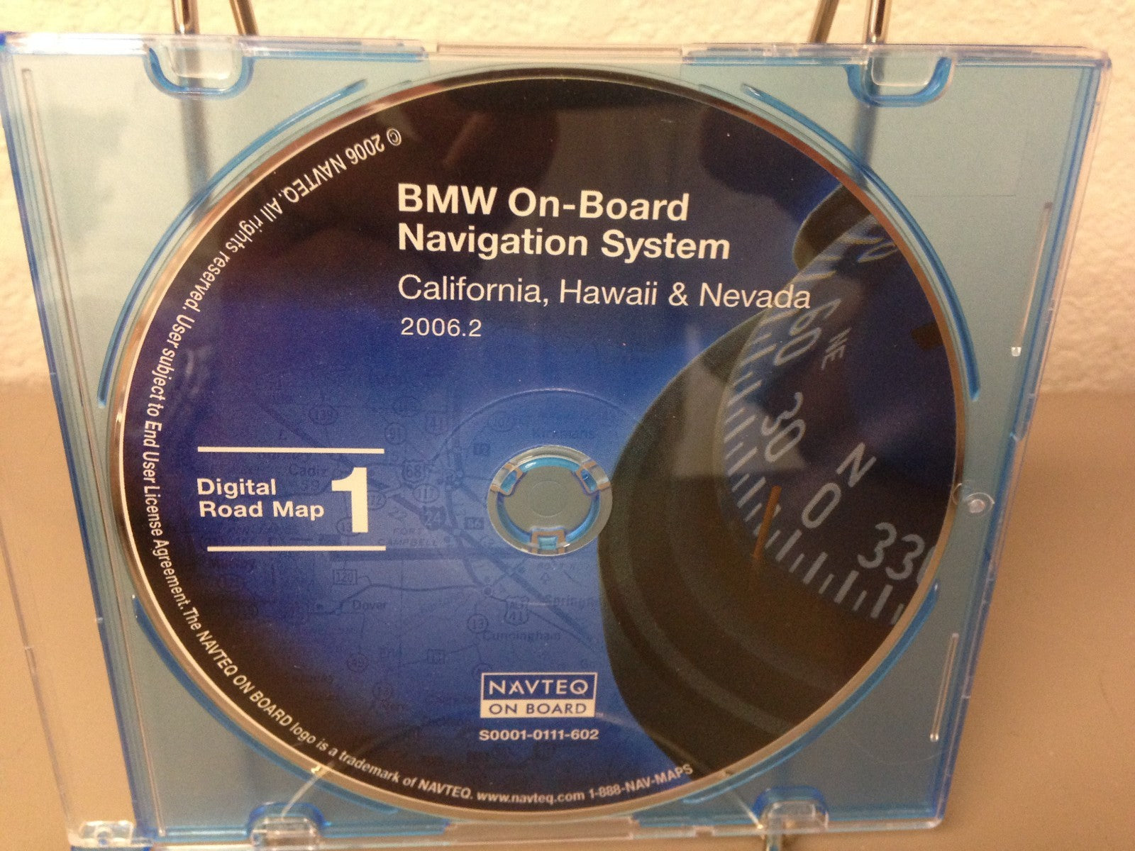 GENUINE OEM BMW On-Board Navigation Disc Version 2006.2 CA HI&NV S0001-0111-602