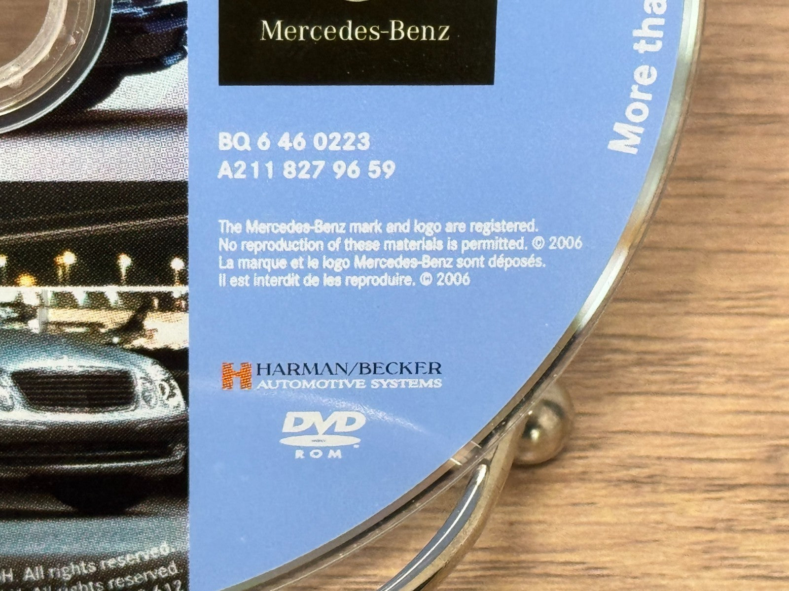 MERCEDES-BENZ NAVIGATION DVD DISC SL SLK CLS E  BQ 6460223 A2118279659 BQ6460223