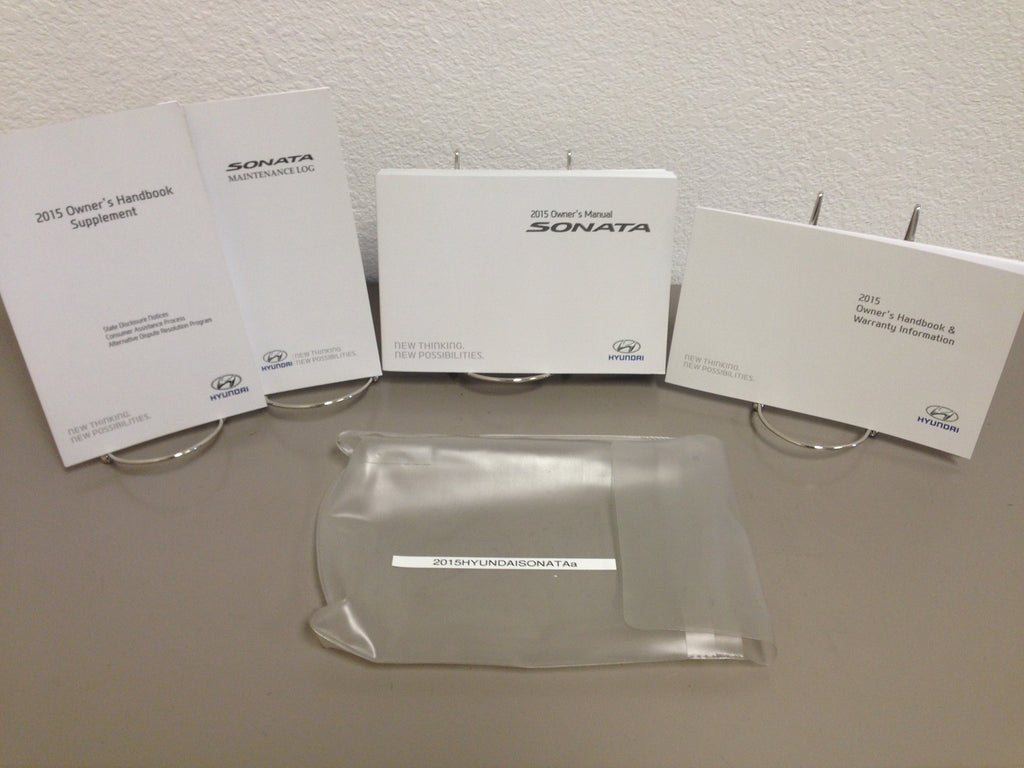 2015 Hyundai Sonata Genuine OEM Owner's Manual w/ Supplements & Case-Ships Free