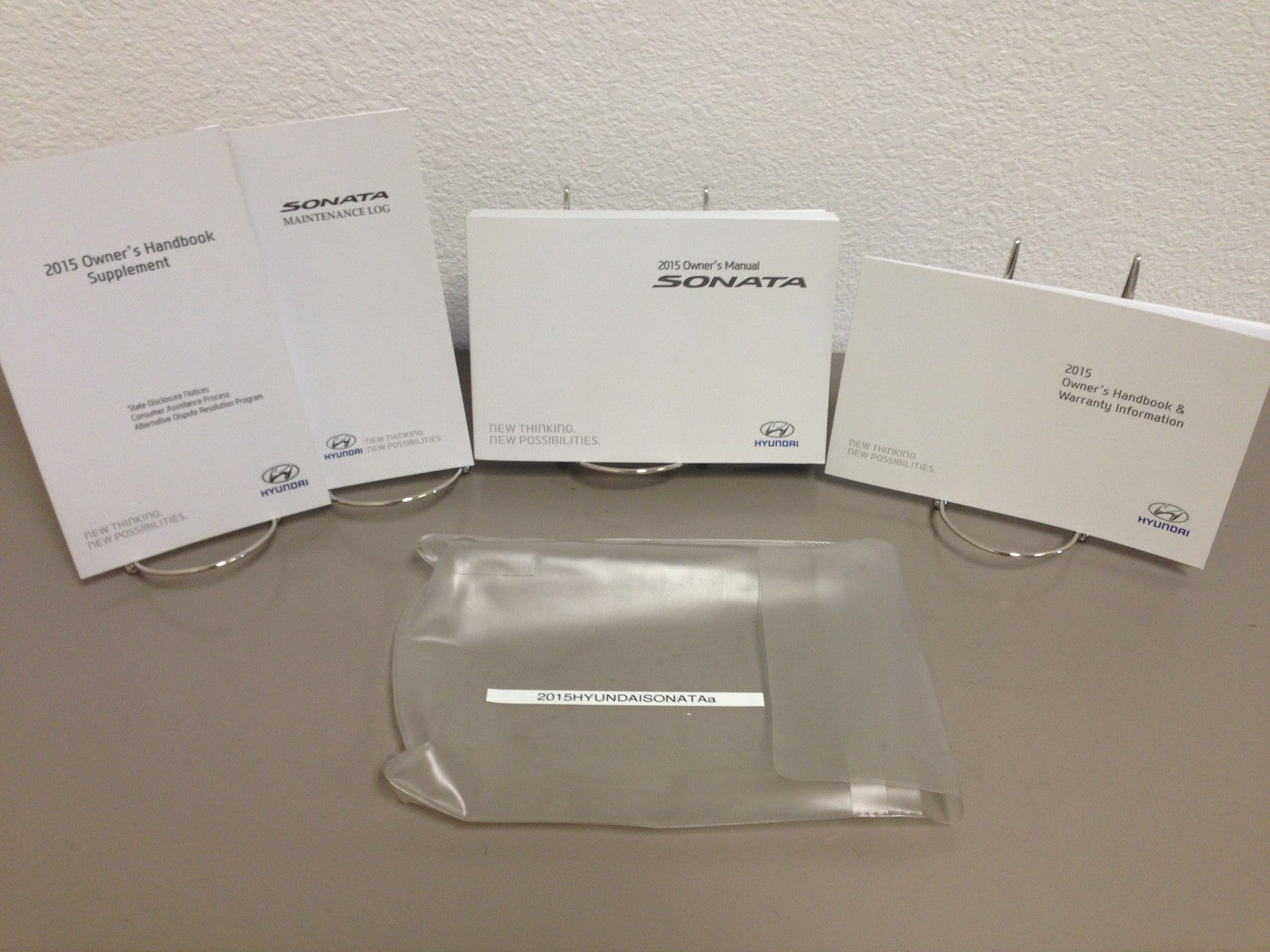 2015 Hyundai Sonata Genuine OEM Owner's Manual w/ Supplements & Case-Ships Free