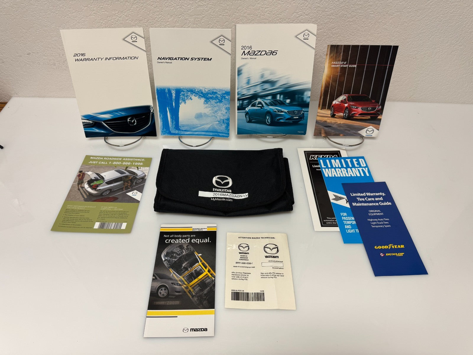 2016 Mazda 6 Genuine OEM Owner's Manual Set with Navigation Manual & Mazda Case