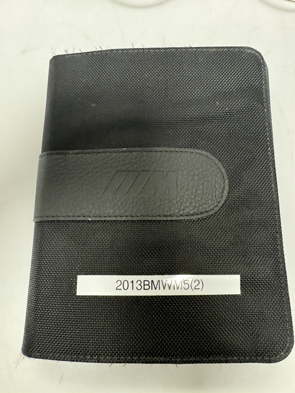 2013 BMW M5 Genuine OEM Owner's Manual Set w/Navigation and BMW "M" Case