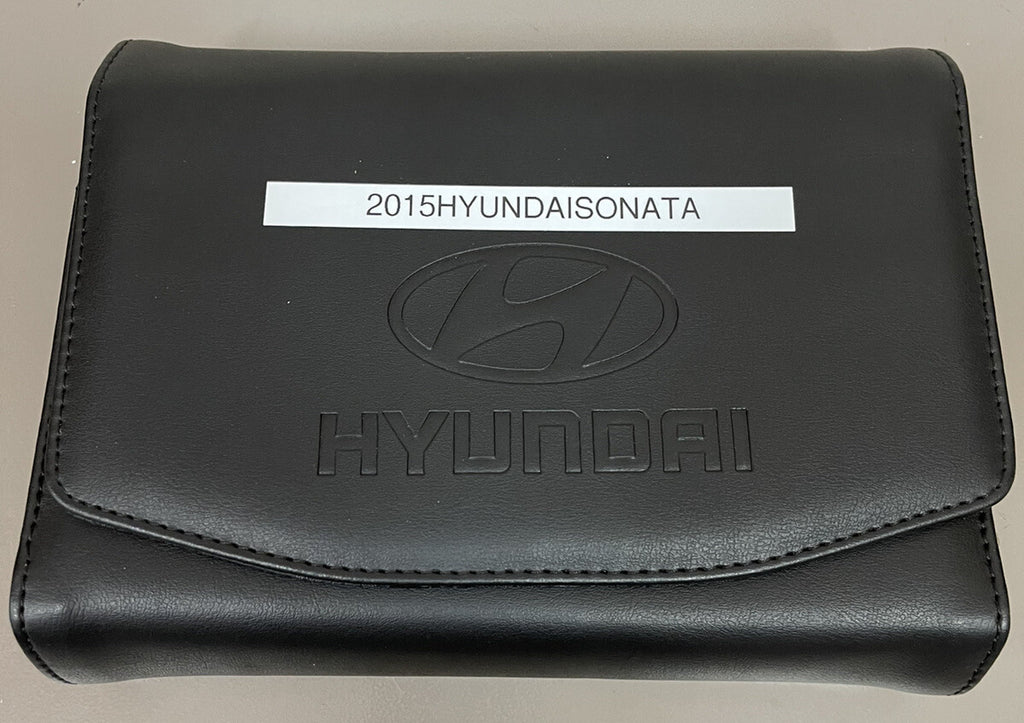 2015 Hyundai Sonata Genuine OEM Owner's Manual w/ Supplements & Case-Ships Free