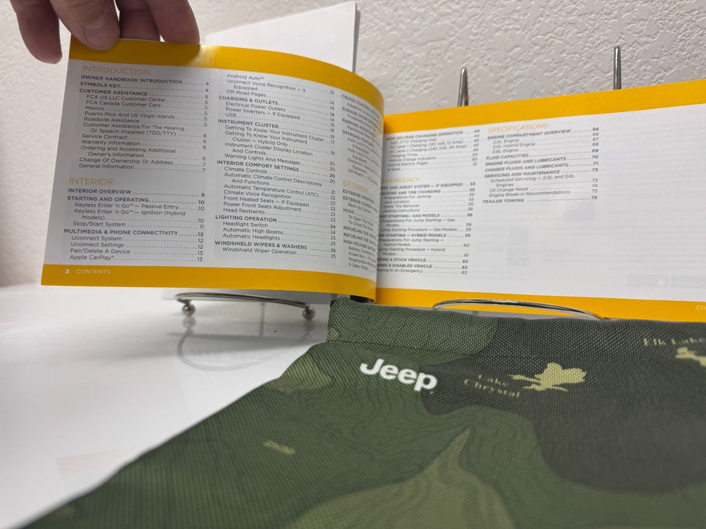 2025 Jeep Wrangler Genuine OEM Owner's Manual Kit With Case -  Free Shipping!