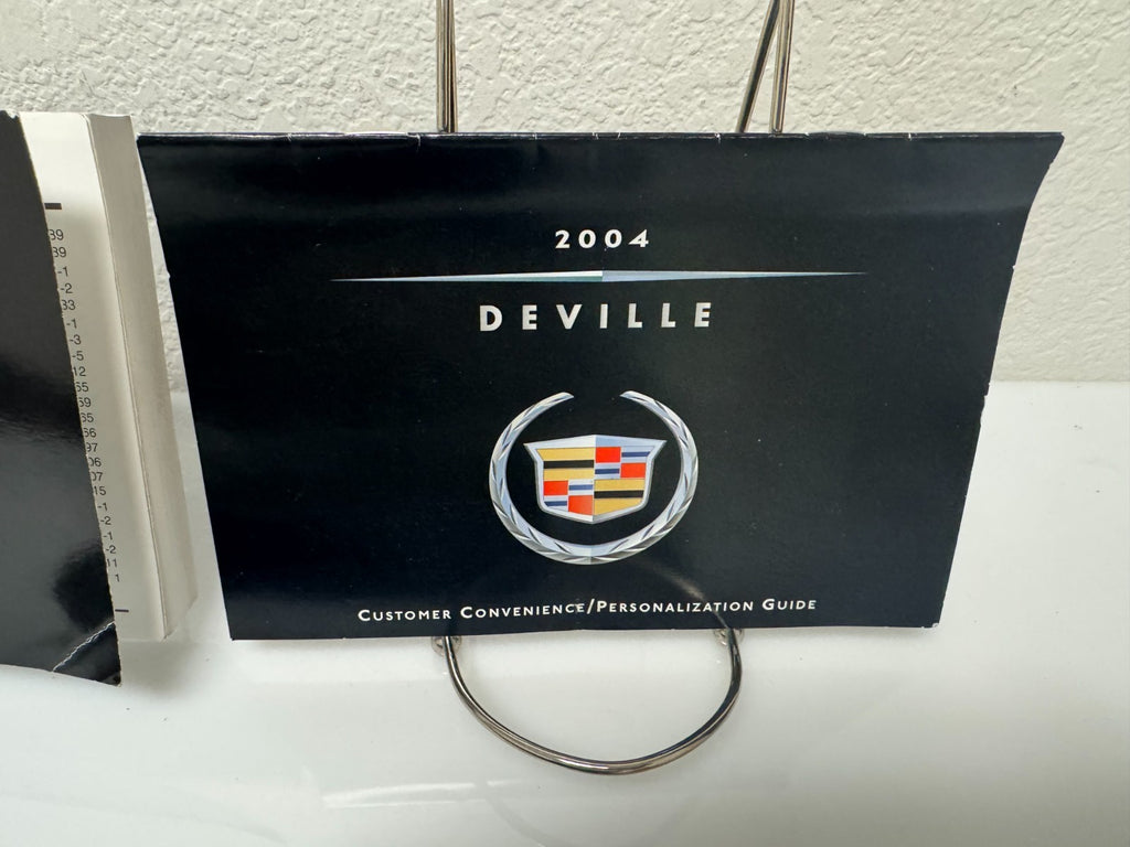 2004 Cadillac DeVille Genuine Factory Owner's Manual Set w/Bonus Key Fob & Pen