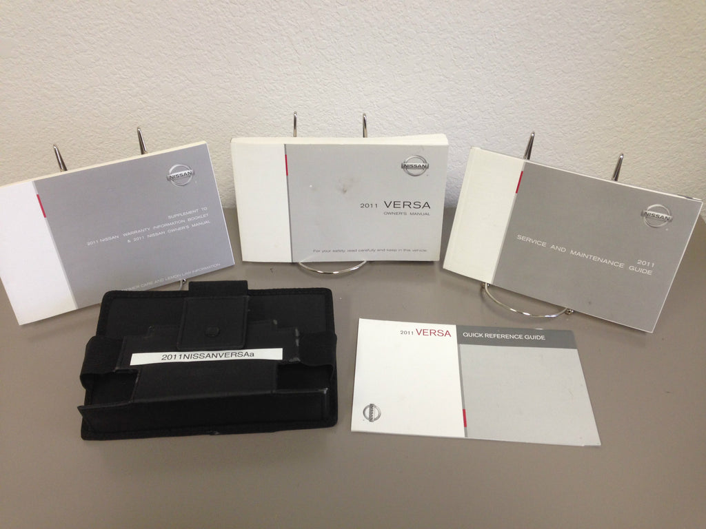2011 Nissan Versa Genuine OEM Owner's Manual with Case--Fast Free Shipping
