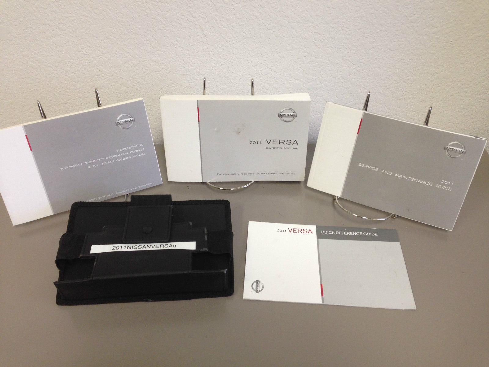 2011 Nissan Versa Genuine OEM Owner's Manual with Case--Fast Free Shipping