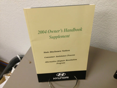 2004 Hyundai Santa Fe OEM Owners Manual - Fast Free Shipping