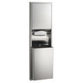 B-3942 Bobrick ClassicSeries™ Semi Recessed Paper Towel Dispenser & Trash Can