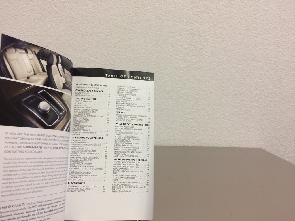 2016 Chrysler 300 Genuine OEM Owner's Manual with Case--Fast Free Shipping!