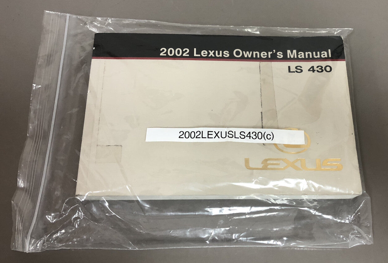 2002 Lexus LS 430 Genuine OEM Owner's Manual