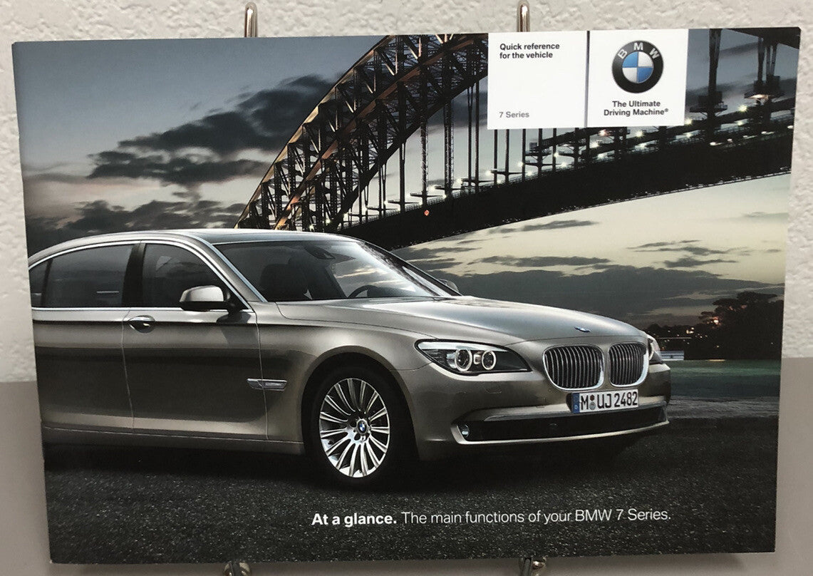 2009 BMW 7-Series 750i 750Li w/ iDrive Genuine OEM Owner's Manual Set w/BMW Case