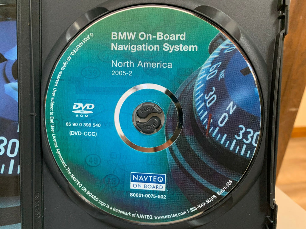2005 BMW Genuine Navigation Disc Digital Road Map North America 65 90 0 398 540