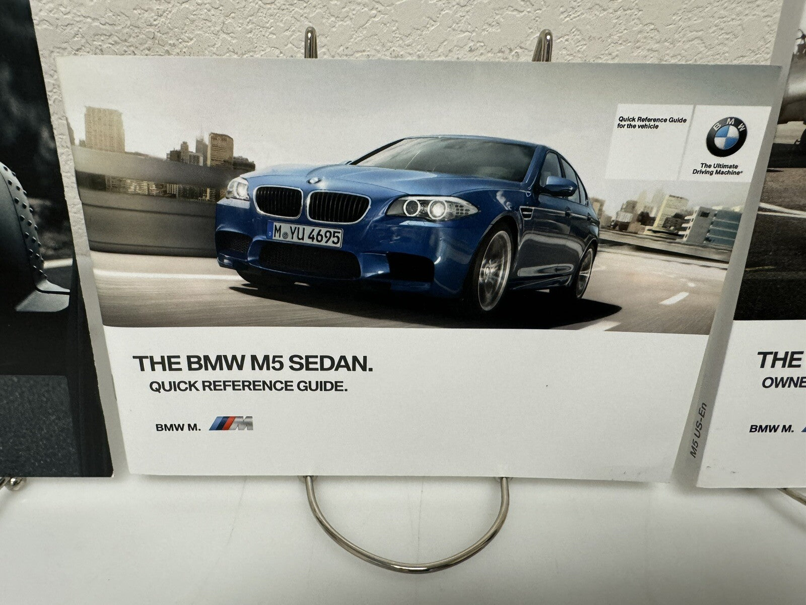 2013 BMW M5 Genuine OEM Owner's Manual Set w/Navigation and BMW "M" Case