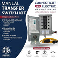 Connecticut Electric EmerGen Manual Transfer Switch Kit EGS107501G2K50 30A/50FT