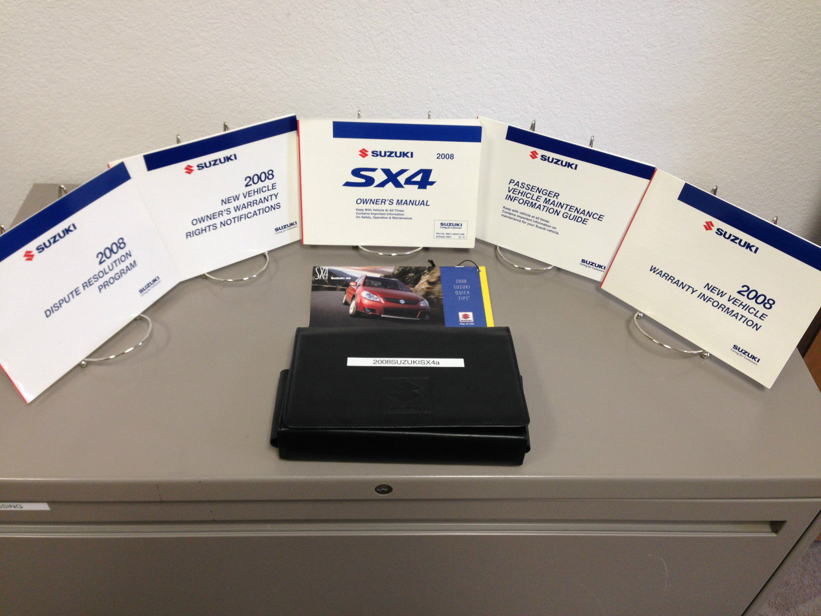 2008 Suzuki SX4 OEM Owner's Manual Set w/ Supplements & Case - Free Shipping!