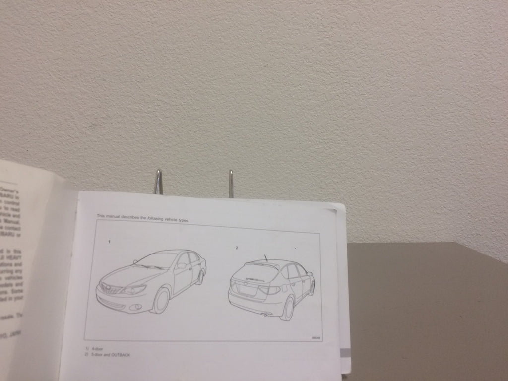 2011 Subaru Impreza Genuine OEM Owner's Manual Set w/Case & Bonus Key FOB