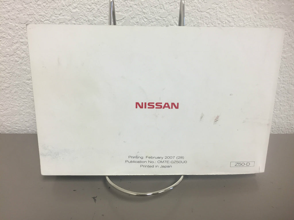 2007 Nissan Murano Genuine OEM Owner's Manual--Fast Free Shipping