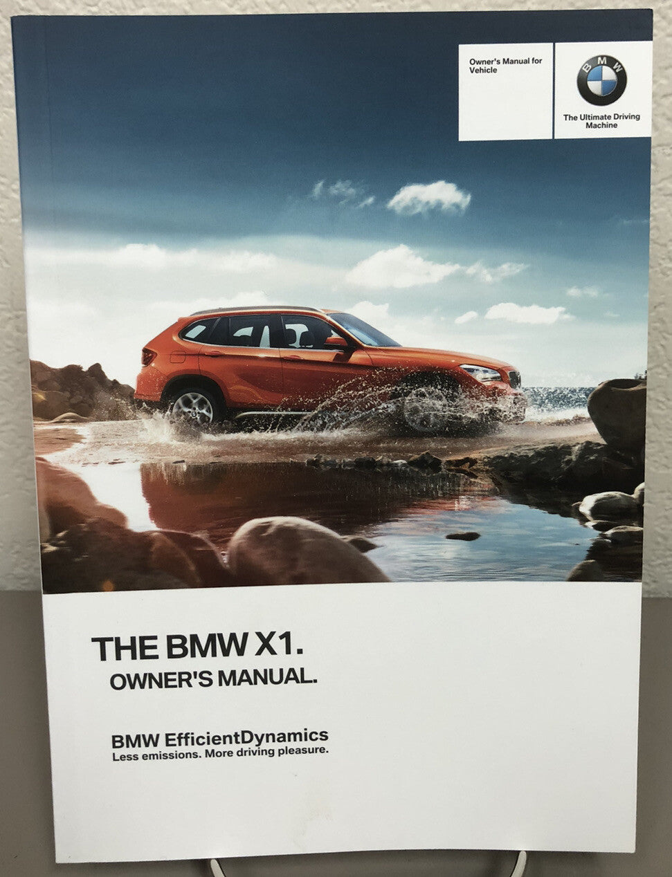 2013 BMW X1 Genuine OEM Owner's Manual Set with iDrive/Navigation and BMW Case