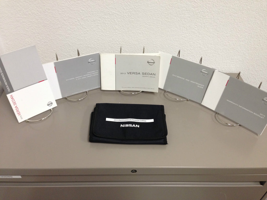 2013 Nissan Versa Sedan Genuine OEM Owner's Manual Set with Case Free Shipping