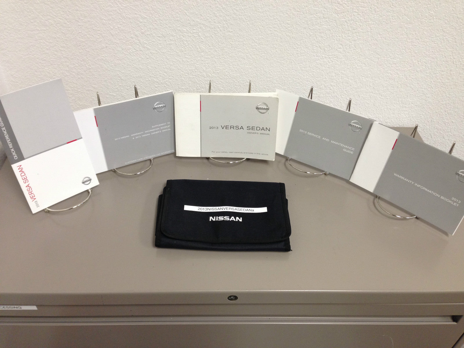 2013 Nissan Versa Sedan Genuine OEM Owner's Manual Set with Case Free Shipping