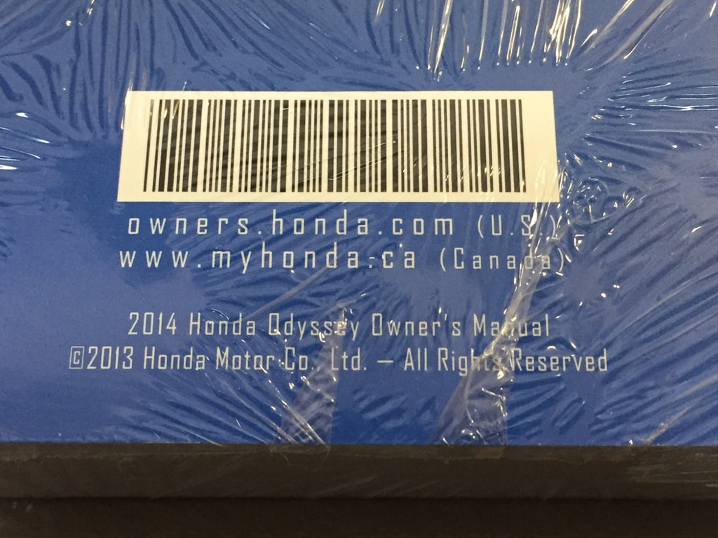 2014 Honda Odyssey Genuine OEM Owner's Manual--Still in Factory Packaging--NEW!
