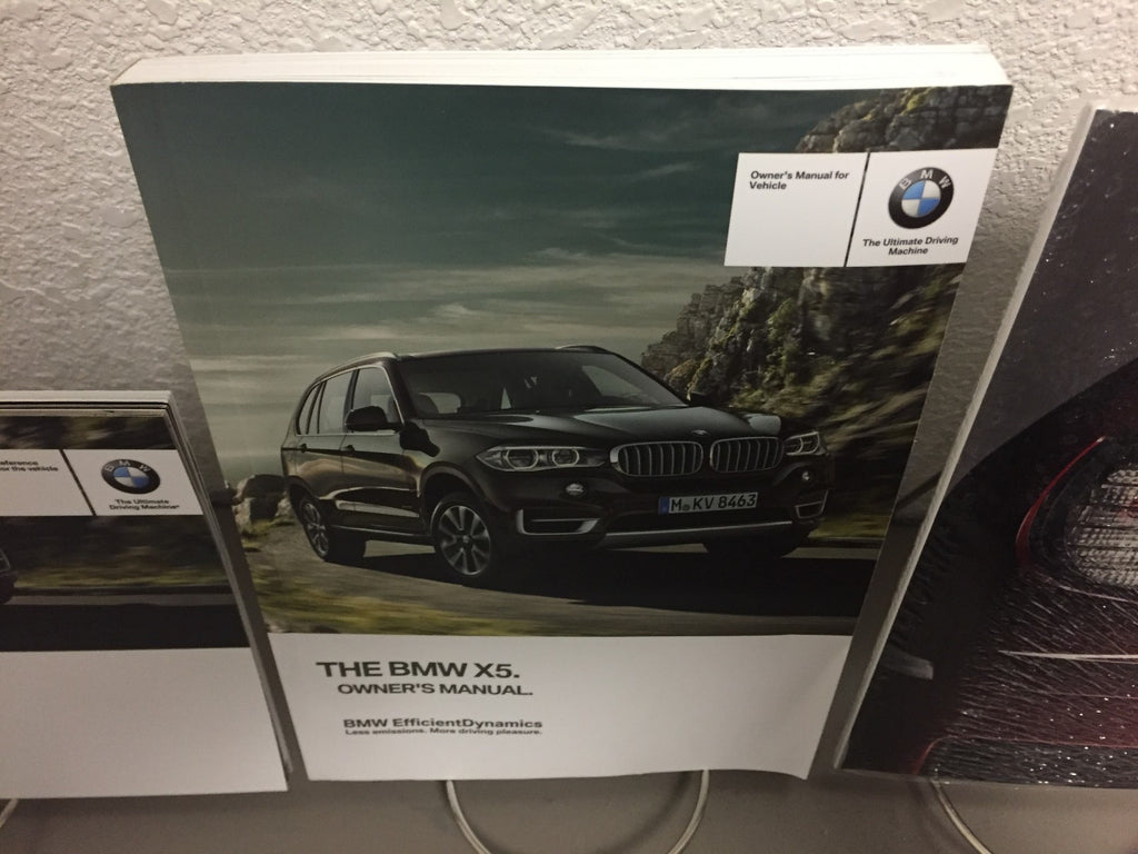 2014 BMW X5 Genuine OEM Owner's Manual Set w/Case and Bonus Key FOB--Ships Free!