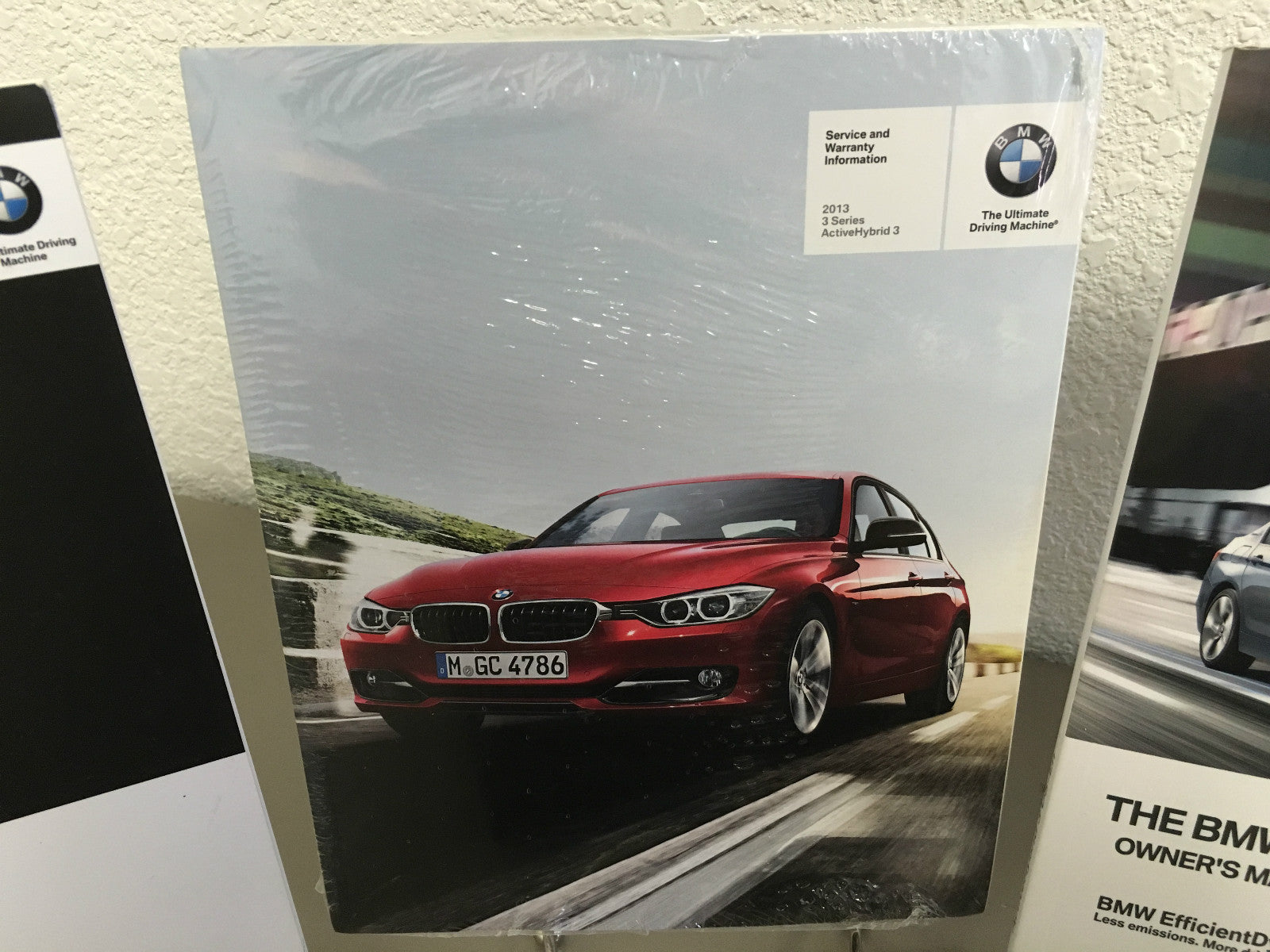 2013 BMW Active Hybrid 3 OEM Owner's Manual w/ Key FOB