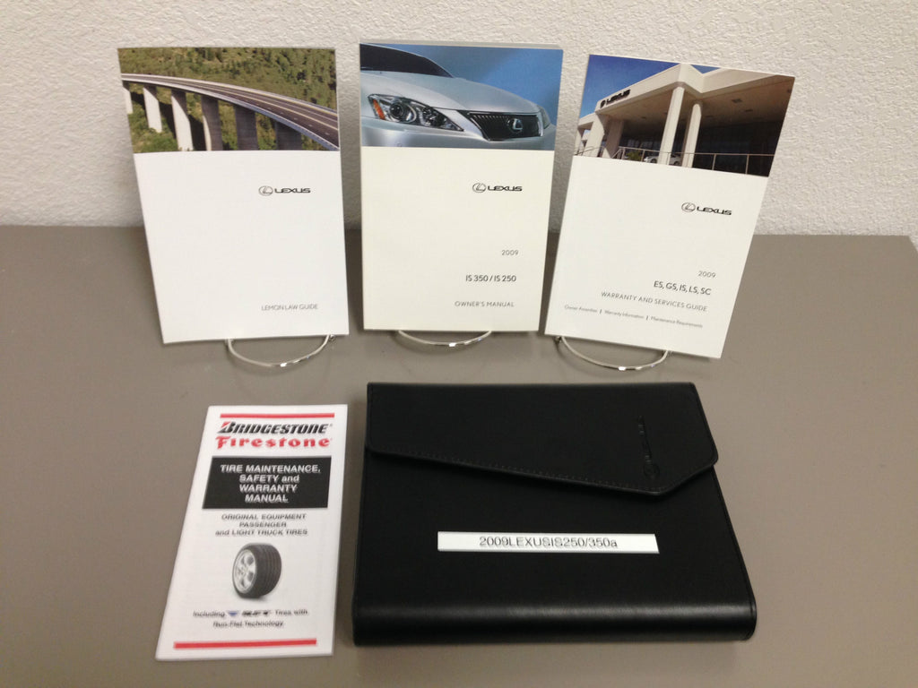 2009 Lexus IS 350 & IS 250 Genuine OEM Owner's Manual Set w/Case--Free Shipping!