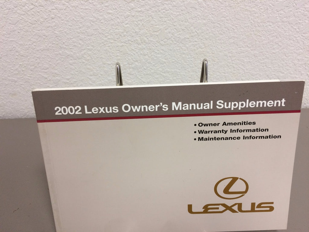 2002 Lexus ES 300 Genuine OEM Owner's Manual Set with Case -- Free Shipping!