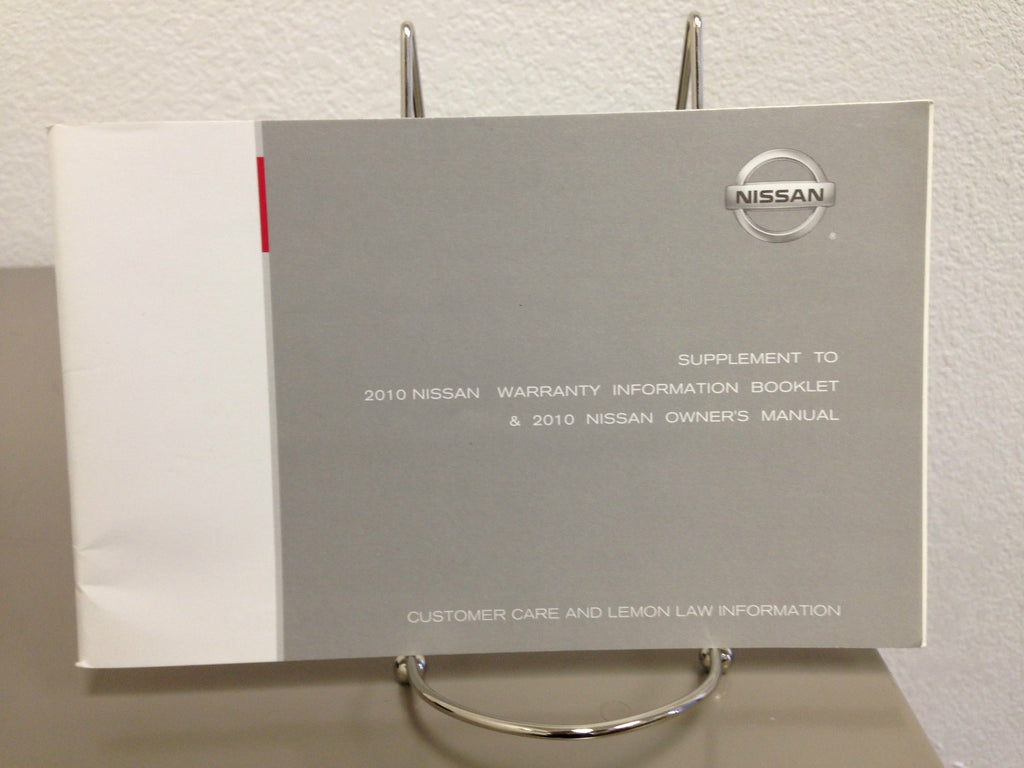 2010 Nissan Versa Genuine OEM Owner's Manual Set with Case - Fast Free Shipping