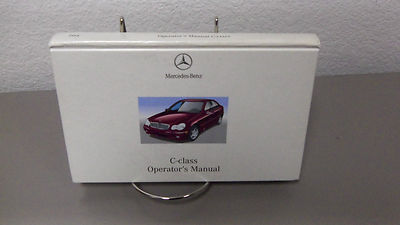 2001 Mercedes Benz C-Class C240 C320 Genuine OEM Owner's Manual Set w/MBZ Case