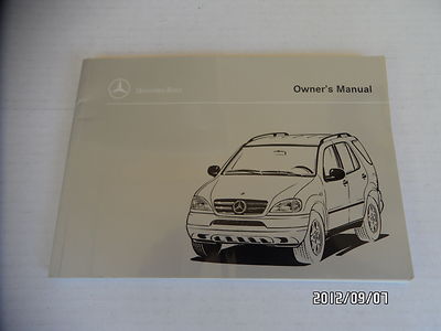 1998  Mercedes Benz ML320 Owners Manual--Fast Free Shipping to All 50 States