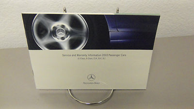 2003 Mercedes Benz C-Class C240 C240 AWD C320 C320 AWD C32 AMG Owners Manual