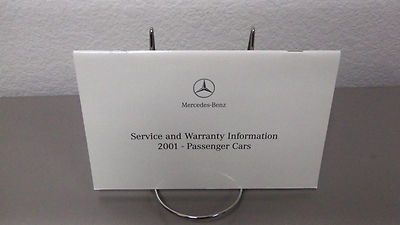 2001 Mercedes Benz C-Class C240 C320 Genuine OEM Owner's Manual Set w/MBZ Case