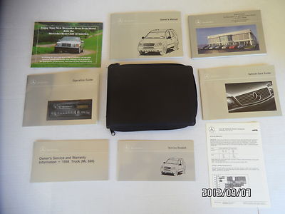 1998  Mercedes Benz ML320 Owners Manual--Fast Free Shipping to All 50 States