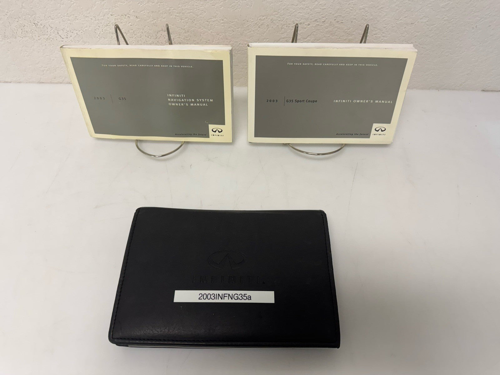 2003 Infiniti G35 Sport Coupe Genuine OEM Owner's Manual Set w/Infiniti Case
