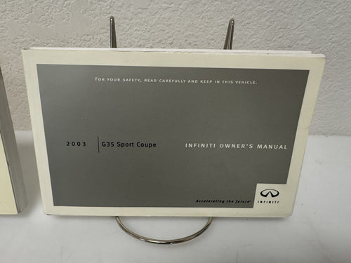 2003 Infiniti G35 Sport Coupe Genuine OEM Owner's Manual Set w/Infiniti Case
